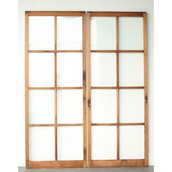 8分割クリアガラス建具 4枚1組　D189 AB　ウラ