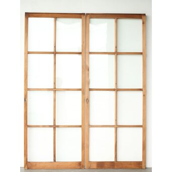 8分割クリアガラス建具 4枚1組　D189 CD　ウラ