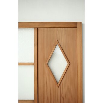 菱形窓の意匠ガラスドア　GD0198 