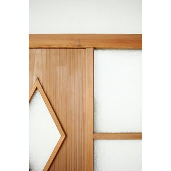 菱形窓の意匠ガラスドア　GD0198 