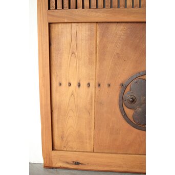 総欅格子蔵戸　W119 