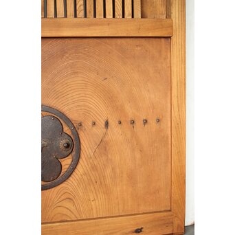 総欅格子蔵戸　W119 