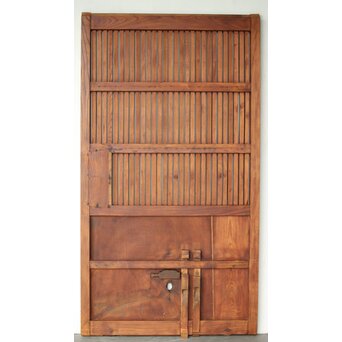 総欅格子蔵戸　W119 ウラ