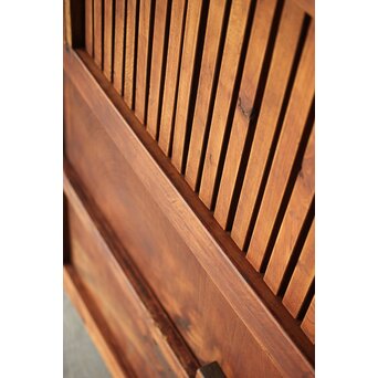 総欅格子蔵戸　W119 