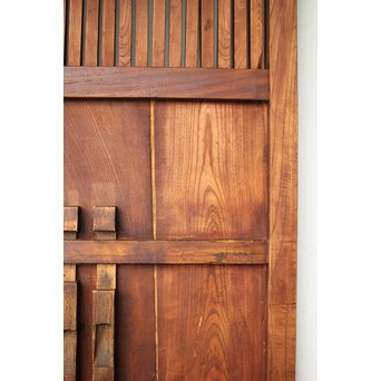 総欅格子蔵戸　W119 