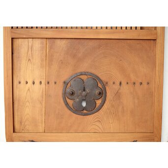 総欅格子蔵戸　W119 