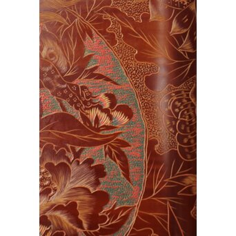 村上三彩彫 堆漆彫菓子器　Q342 