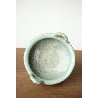 加賀瑞山 萬古焼青磁香炉　P425 