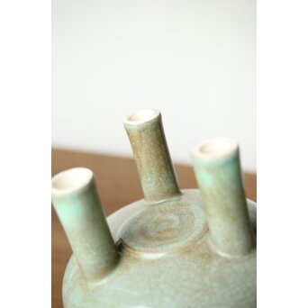 加賀瑞山 萬古焼青磁香炉　P425 