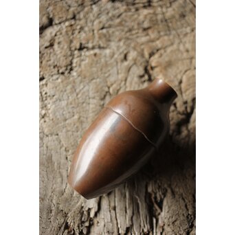 金谷五郎三郎 緋雲銅 一輪生 共箱　M384 