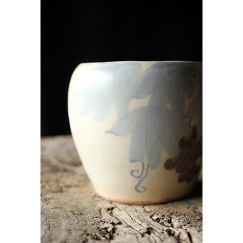 真葛香山 葡萄図 水指　P427 