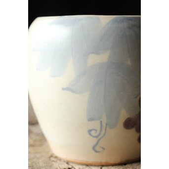 真葛香山 葡萄図 水指　P427 