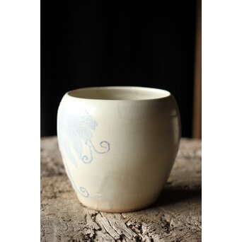 真葛香山 葡萄図 水指　P427 