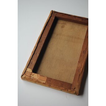 木下孝則「読書する女」6号 油彩画 額装 日動画廊シール　Z447 