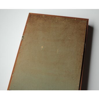 木下孝則「読書する女」6号 油彩画 額装 日動画廊シール　Z447 