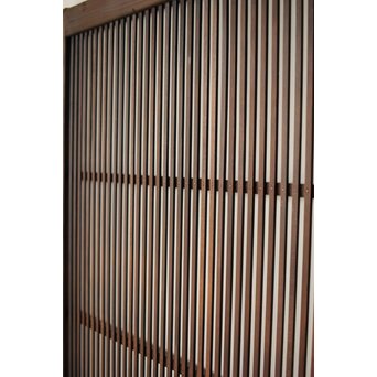 2分割クリアガラス格子戸　L1107 