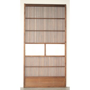 2分割クリアガラス格子戸　L1107 ウラ