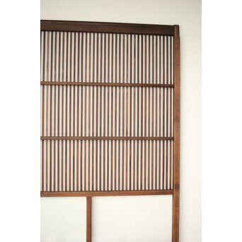 2分割クリアガラス格子戸　L1107 