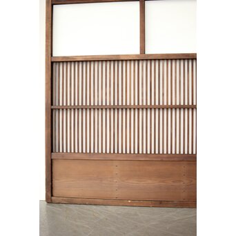 2分割クリアガラス格子戸　L1107 