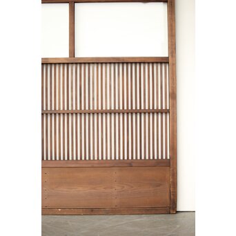 2分割クリアガラス格子戸　L1107 ガラスは透明　クリアガラスです