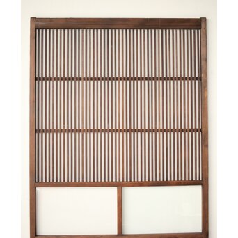 2分割クリアガラス格子戸　L1107 