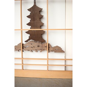 奈良風景 五重塔と鹿 書院 2枚1組　R0364 