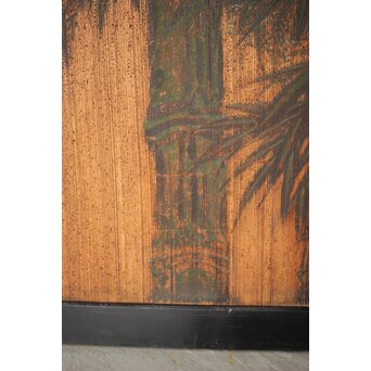 竹松板絵 砂ずり一枚板建具 2枚1組　B1052Y 