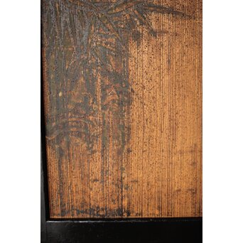 竹松板絵 砂ずり一枚板建具 2枚1組　B1052Y 