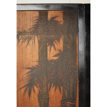 竹松板絵 砂ずり一枚板建具 2枚1組　B1052Y 