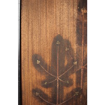 竹松板絵 砂ずり一枚板建具 2枚1組　B1052Y 