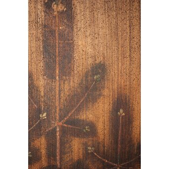 竹松板絵 砂ずり一枚板建具 2枚1組　B1052Y 