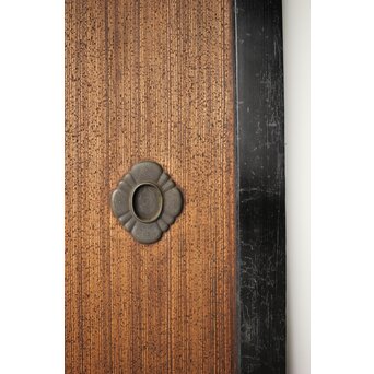 竹松板絵 砂ずり一枚板建具 2枚1組　B1052Y 