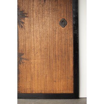 竹松板絵 砂ずり一枚板建具 2枚1組　B1052Y 