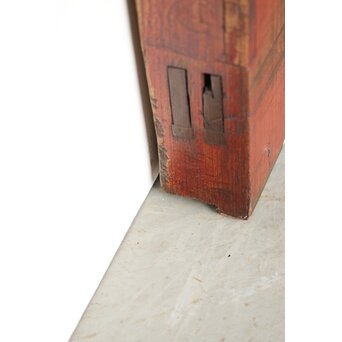 鉄板金具 総欅格子蔵戸　W123Y 