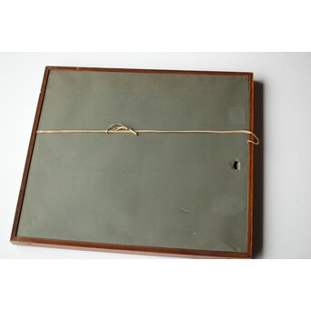 松林桂月「栗」日本画 額装　Z448 