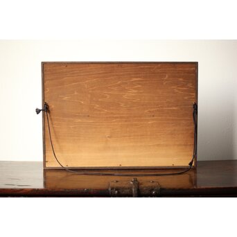 高橋静道 讃岐彫 海老 漆芸額　Q344 