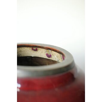 唐物 窯変/辰砂/郎窯/紅釉 大瓶　P430 