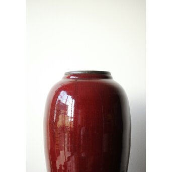 唐物 窯変/辰砂/郎窯/紅釉 大瓶　P430 