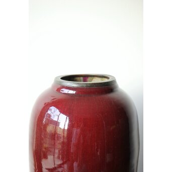 唐物 窯変/辰砂/郎窯/紅釉 大瓶　P430 