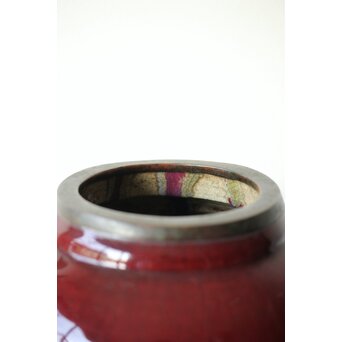 唐物 窯変/辰砂/郎窯/紅釉 大瓶　P430 