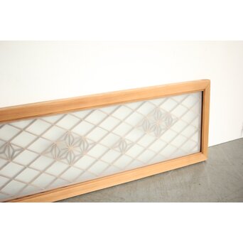 中型ガラス入組子欄間　R0365 