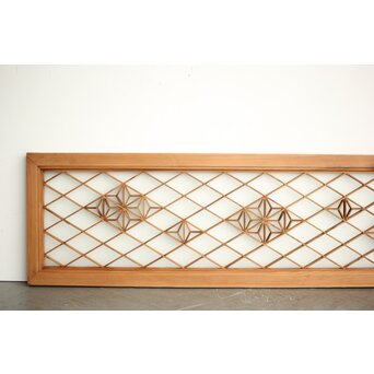 中型ガラス入組子欄間　R0365 