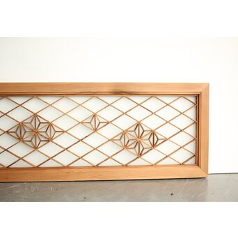 中型ガラス入組子欄間　R0365 