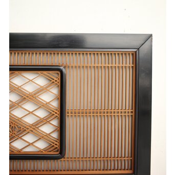 黒枠 組子欄間 2枚1組　R0366 