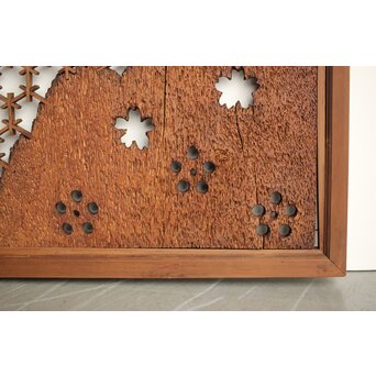 組子と天然木の欄間　R0368 