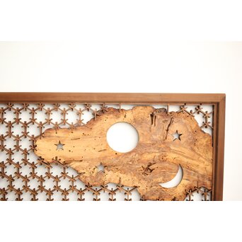 組子と天然木の欄間　R0368 