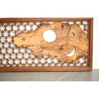 組子と天然木の欄間　R0368 