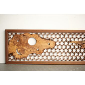 組子と天然木の欄間　R0368 