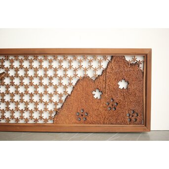 組子と天然木の欄間　R0368 