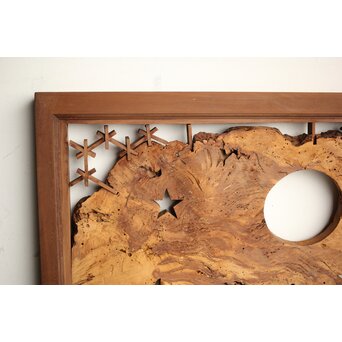 組子と天然木の欄間　R0368 